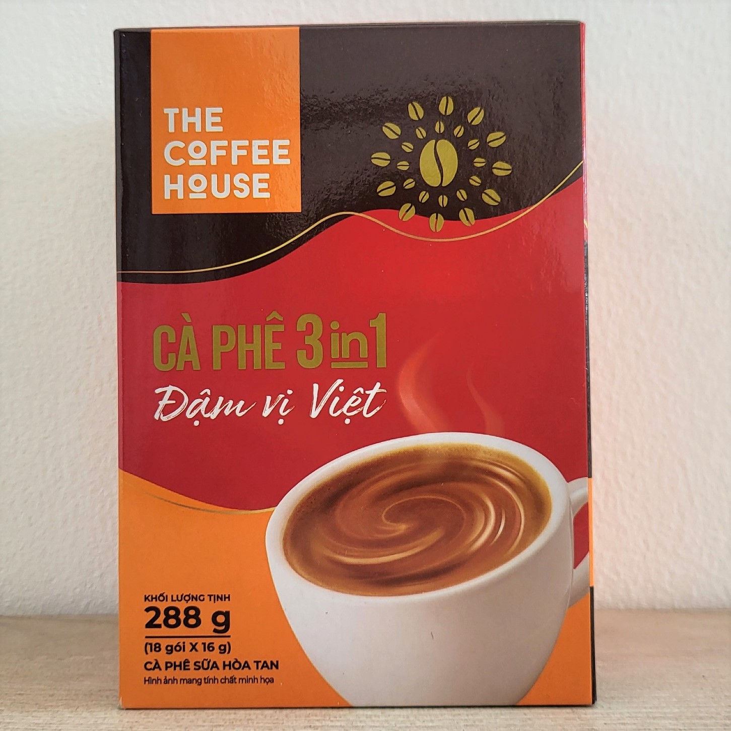 Hộp đỏ cà phê 3 in 1 đậm vị việt instant coffee