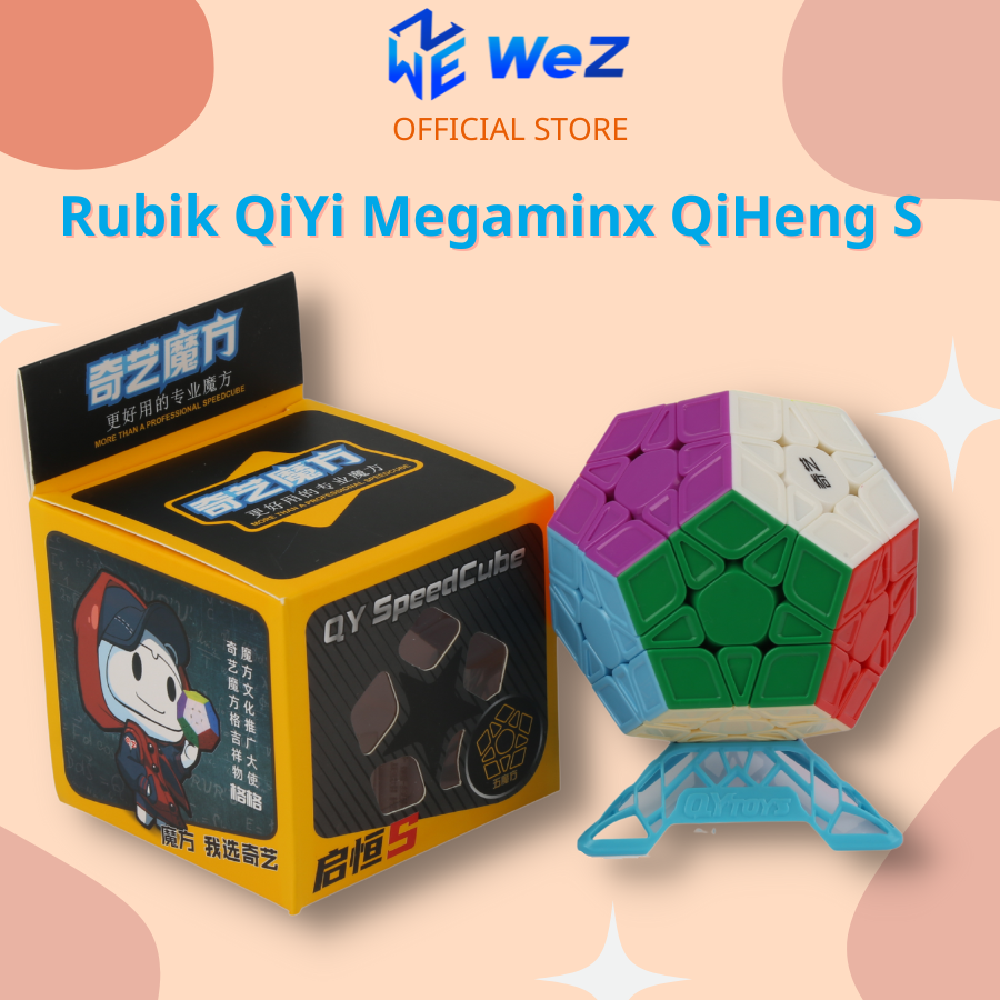 Rubik biến thể qiyi megaminx qiheng s stickerless - đồ chơi phát triển trí tuệ cho bé - wez toys