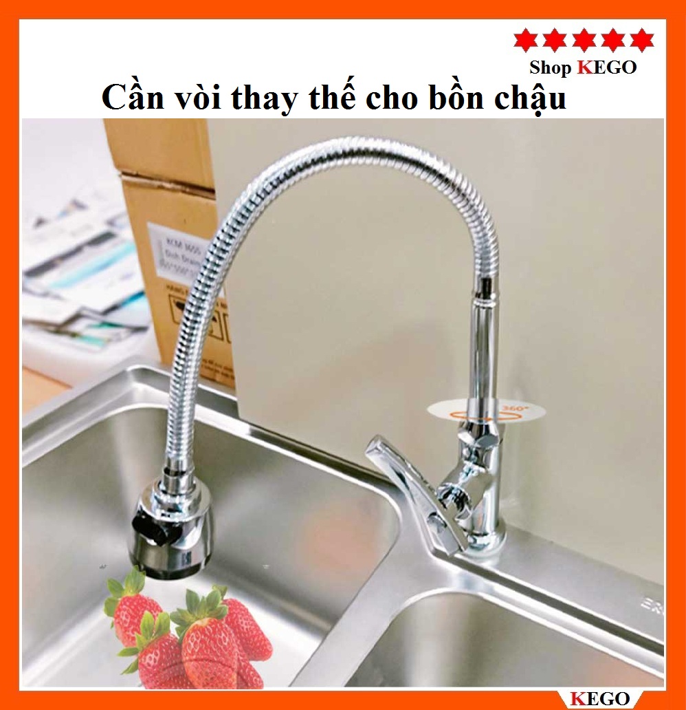 Cần vòi mềm đơn thay thế cho chậu rửa bát