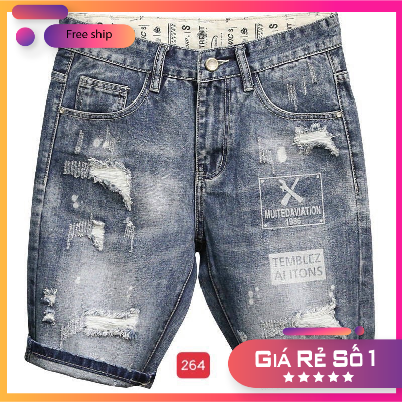Quần Sọt Nam, Quần Short Jean Nam, Quần Sọt Nam Co Giãn Thời Trang Jun Fashion SJN10