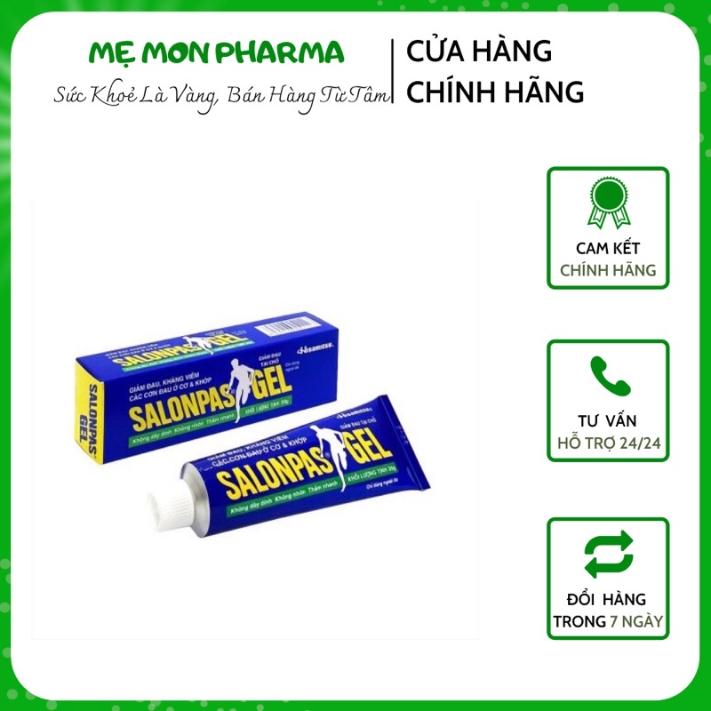 Kem Giảm Đau Salonpas Gel Tuýp 30g -Hot