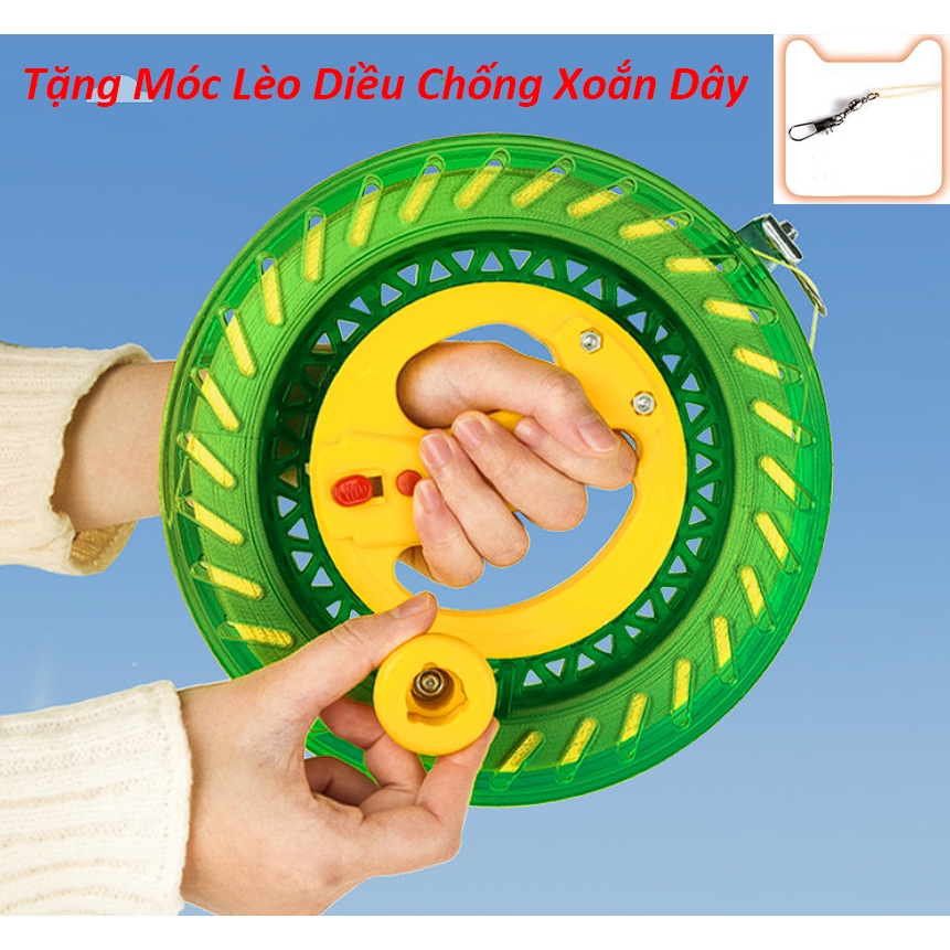 [4 Mẫu Tùy Chọn] Cuộn dây thả diều 100m/200m/400m Kèm Bánh Xe Lăn