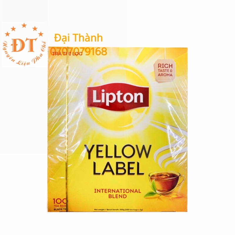 Trà Lipton nhãn vàng 100 túi nhúng