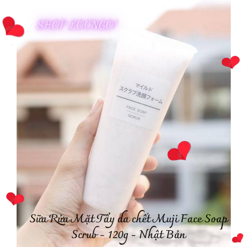 [Freeship]Sữa Rửa Mặt Tẩy da chết Muji Face Soap Scrub - 120g - Nhật Bản by Shop LocNgo.