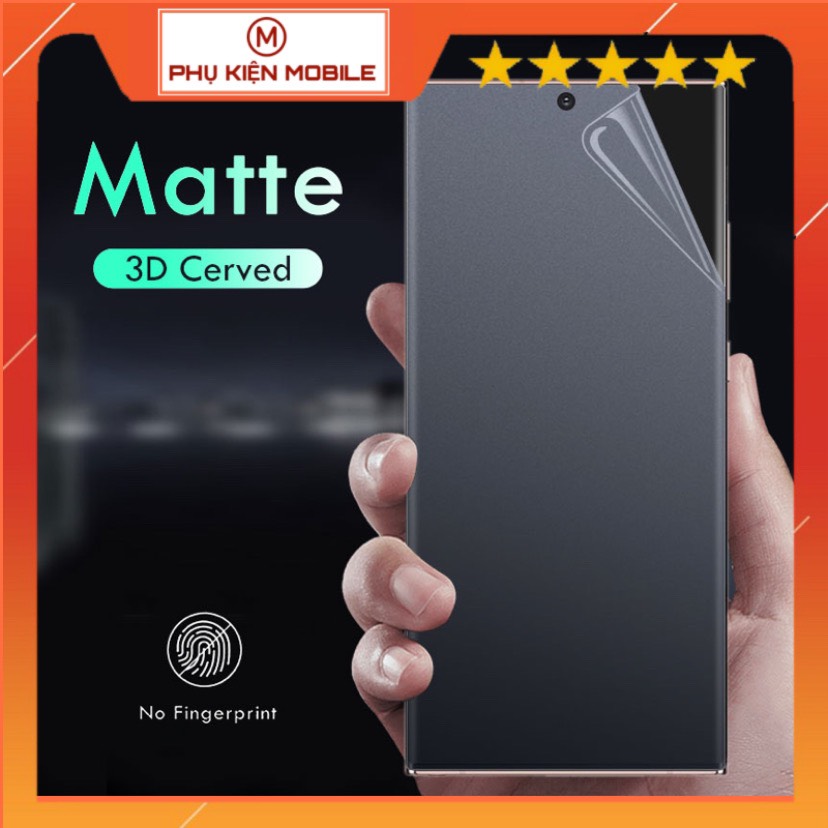Dán ppf dẻo nhám chống vân tay dành cho samsung s8 s9 s8+ s9+ s10 s10+ note8 note9 note10 note10+