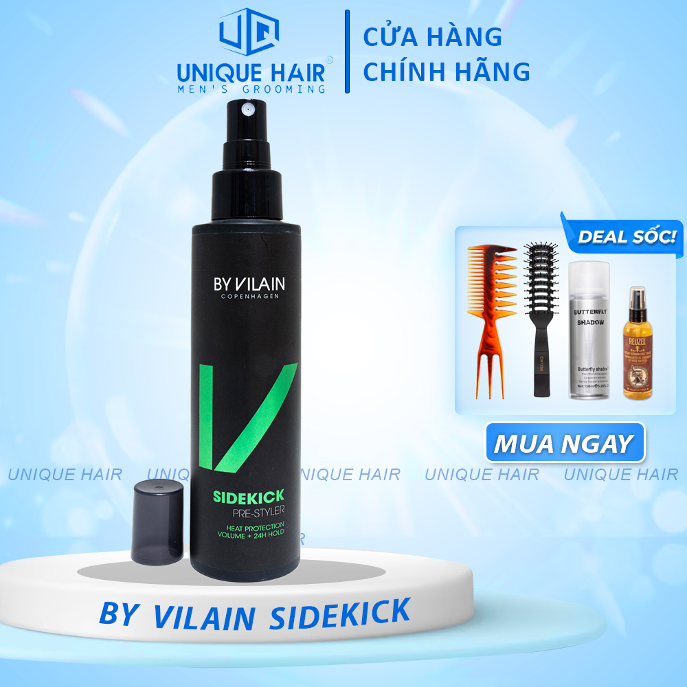 [ Chính Hãng ] Xịt Dưỡng Tạo Phồng By Vilain Sidekick 155ml - New 2024 + Quà Tặng