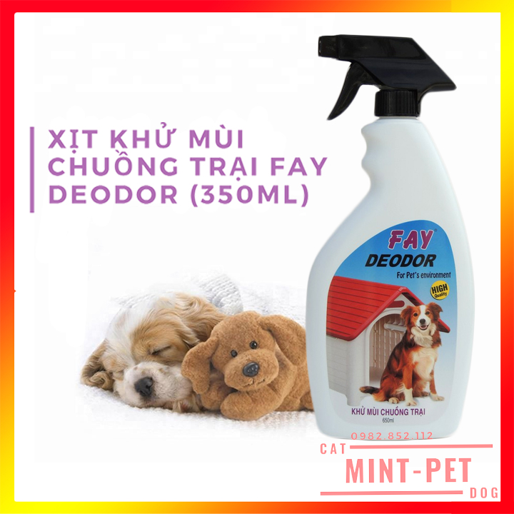 Chai xịt khử mùi chuồng trại fay deodor 350 ml