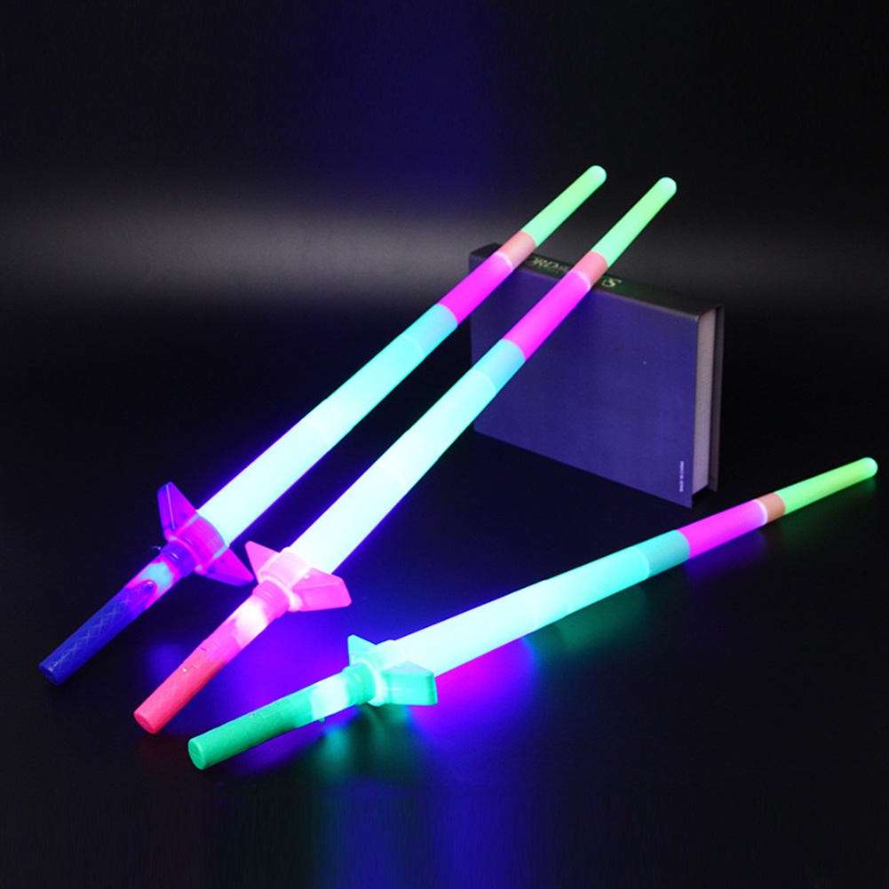 Thanh kiếm đồ chơi 4 đoạn có đèn led phát sáng dành cho trẻ em