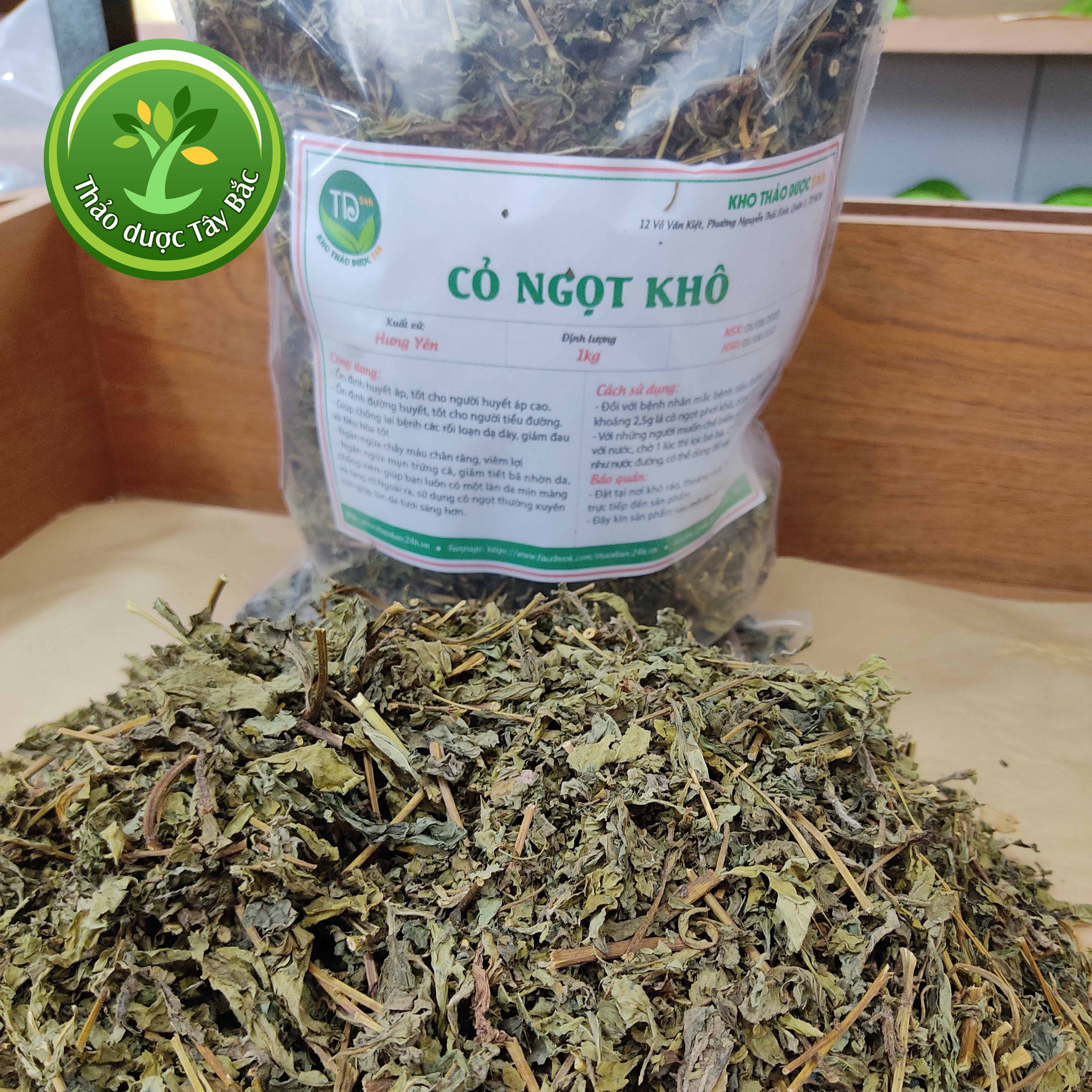 Cỏ ngọt khô Hưng Yên tốt cho người bị tiểu đường và giảm béo, có khả năng tạo ngọt nhưng không gây hại cho sức khoẻ con người | Kho thảo dược Tây Bắc