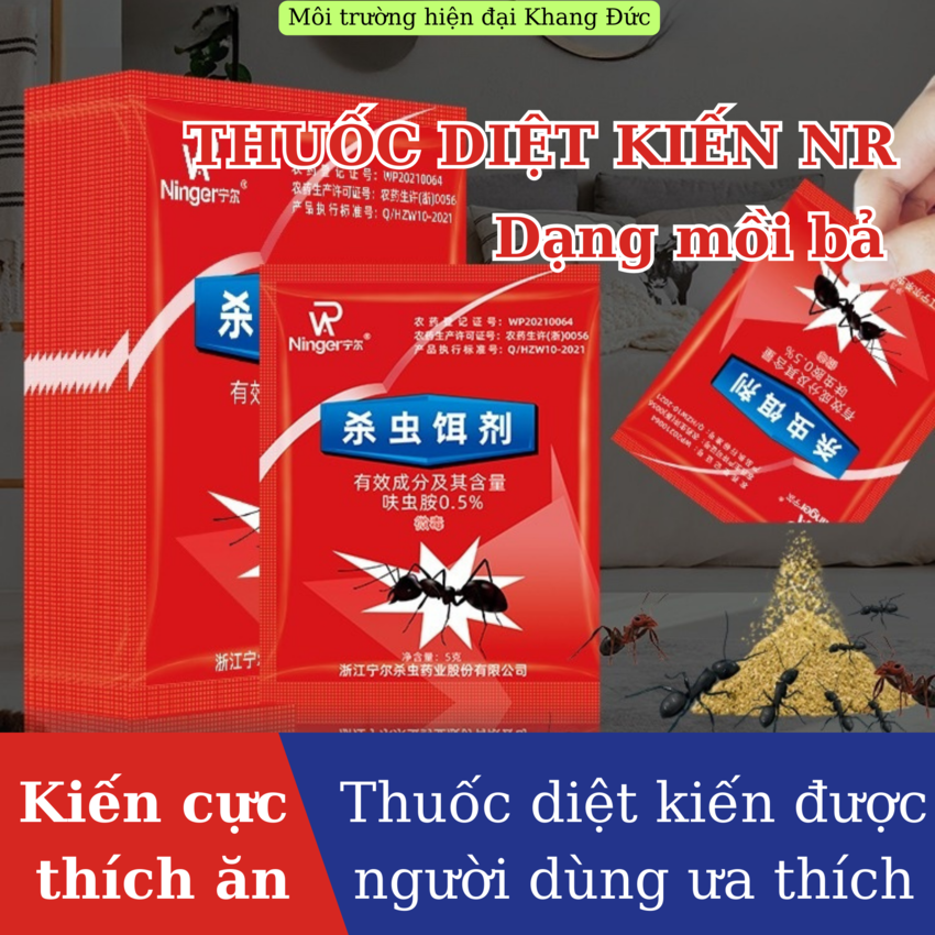 Thuốc diệt kiến nr mồi diệt kiến hiệu quả bả diệt kiến hấp dẫn kiến ăn mồi diệt gọn cả tổ dễ dàng khang đức