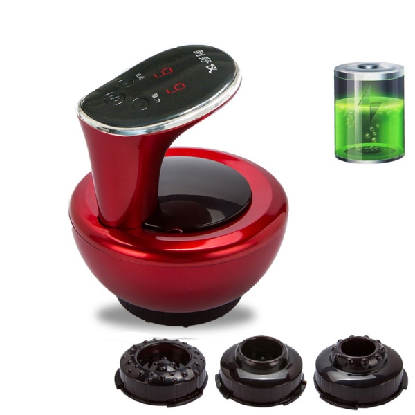 Phiên bản PIN SẠC - Máy cạo gió giác hơi massage 3 in 1 chính hãng BH 12 tháng - 3 đầu hút - 9 cấp độ hút mạnh mẽ - 9 cấp độ chỉnh nhiệt