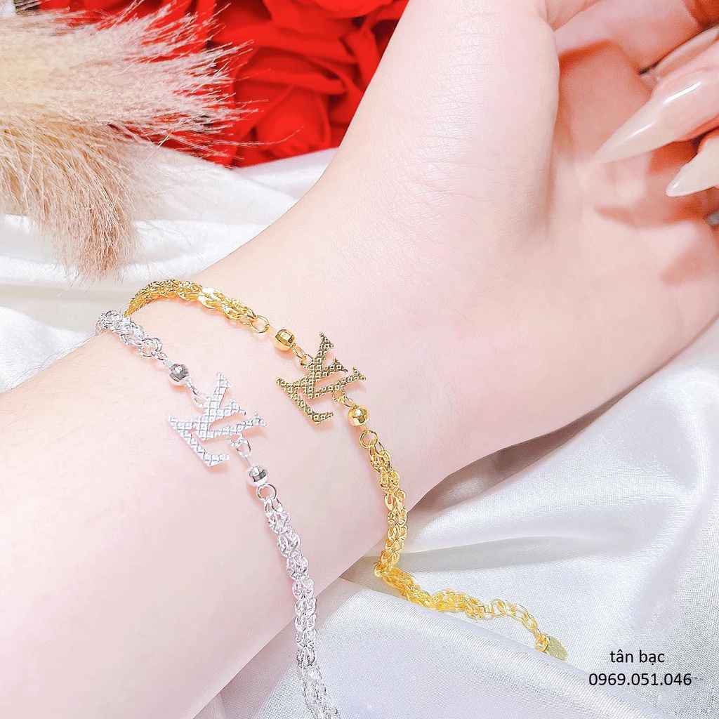Lắc tay bạc đuôi phụng mang thương hiệu nổi tiếng - bạc chuẩn 100%