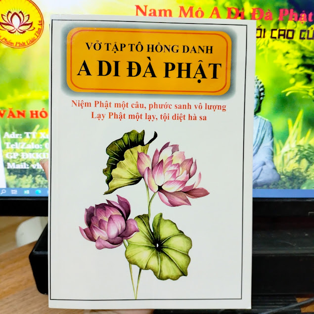Vở tập tô hồng danh a di đà phật
