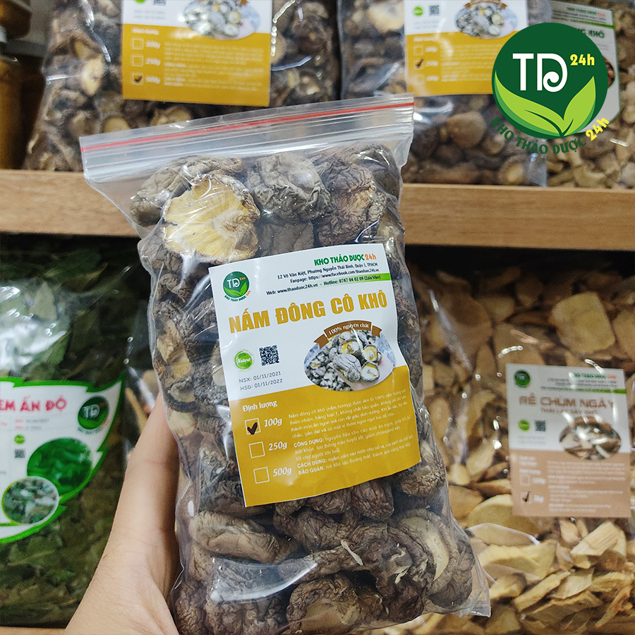 Nấm đông cô khô thơm ngon giàu dinh dưỡng thực phẩm cho nhiều món ăn ngon loại 1 [50gr - 250gr - 500 gr] I Kho Thảo Dược 24h