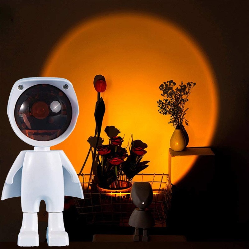 [HCM][ HOT TREND ] Đèn LED Sunset Robot Cảm Ứng XT4A Quay Tiktok - Decor Siêu Hot Đèn Chiếu Màu Hoàng Hôn Tạo Hình Độc Đáo Đèn Sống Ảo USB Màu Sắc Cầu Vồng Hiện Đại Trang Trí Phòng Khách - Phòng Ngủ Chụp Ảnh - Quay Video Livestream.