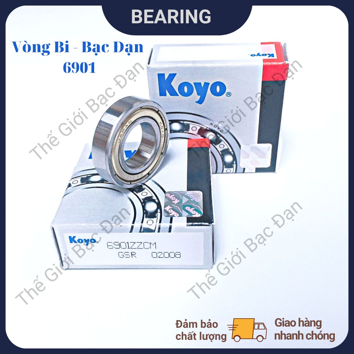 Vòng bi bạc đạn 6901 zzcm koyo -hàng đẹp - chất lượng cao -thế giới bạc đạn