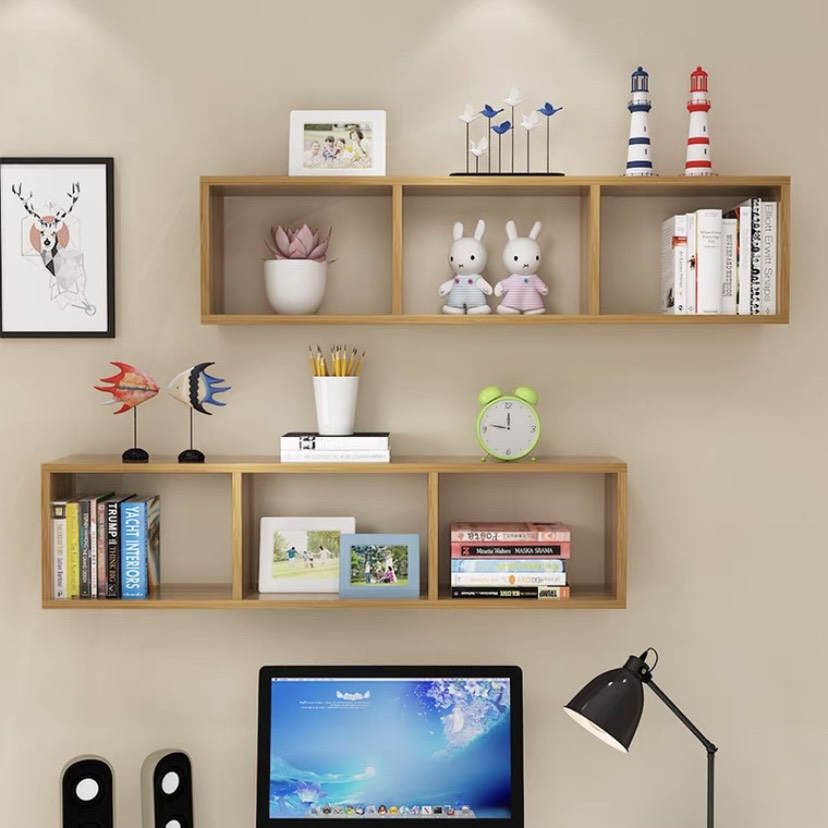 Kệ gỗ treo tường trang trí đa năng kệ sách nhiều ngăn gỗ MDF bền đẹp cao cấp chính hãng