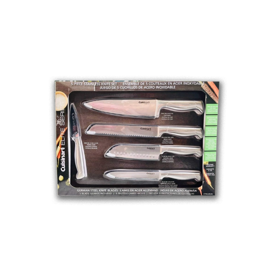 Set 5 dao thép không gỉ cuisinart elite series 5-piece stainless steel knife set