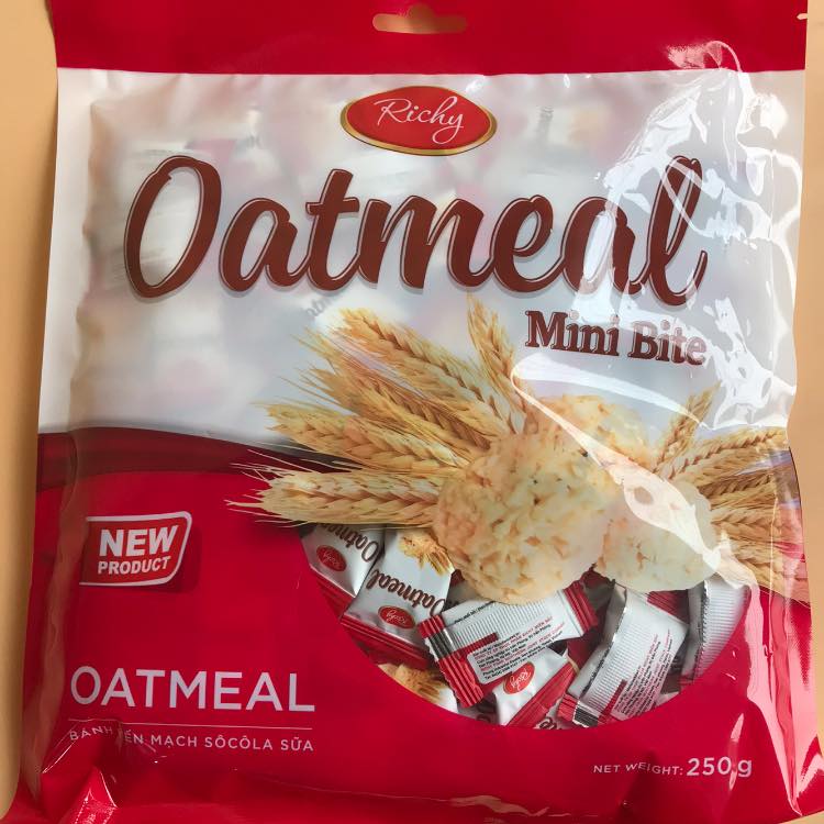 [HN] Bánh Yến Mạch Oatmeal Richy Socola Sữa Túi 250g