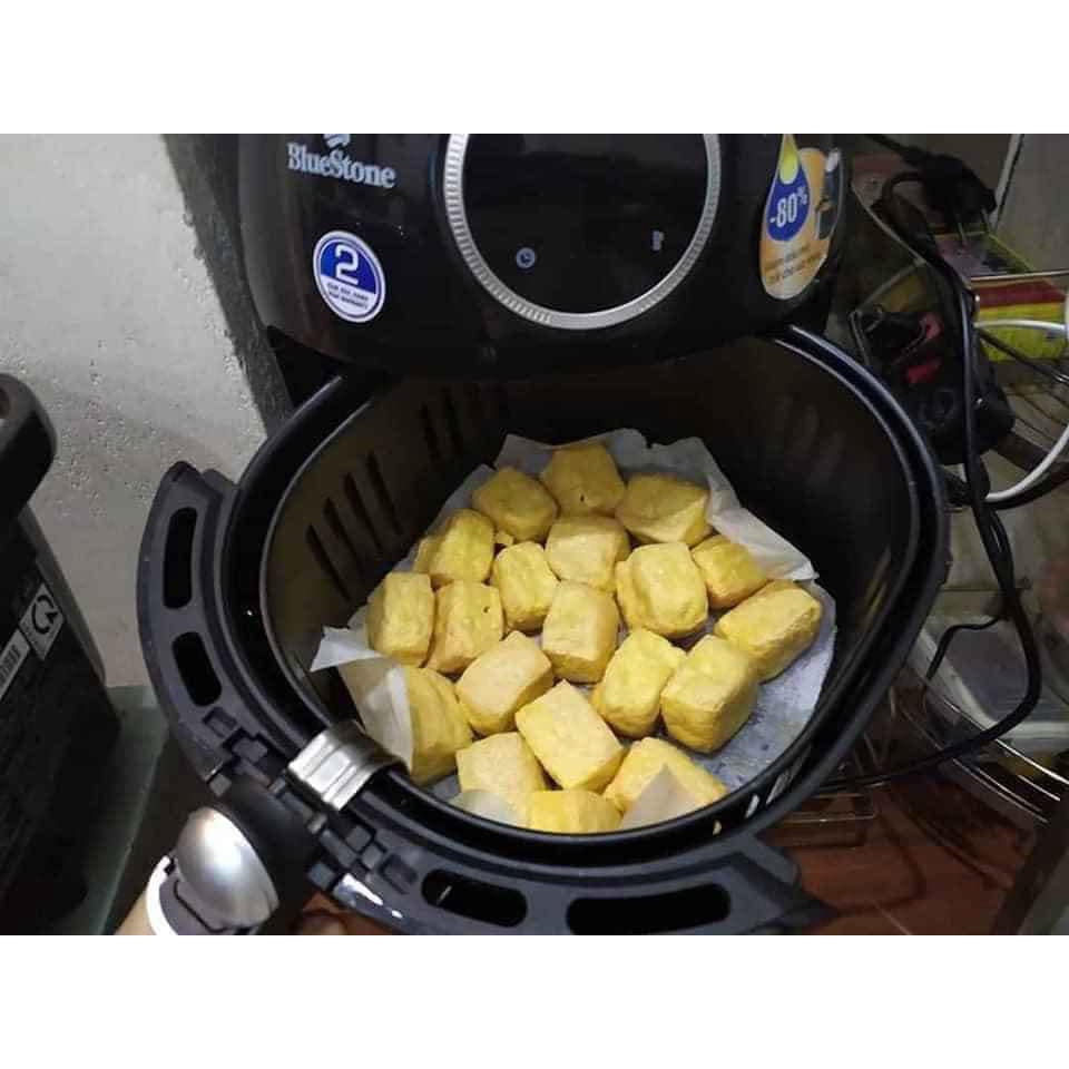 100 Tờ Giấy Nến Đục Lỗ Lót Nồi Chiên Không Dầu