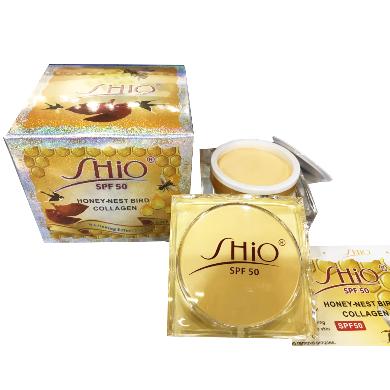 Kem dưỡng trắng da chống lão hóa và loại bỏ mụn chiết xuất mật ong tổ yến Shio 20g