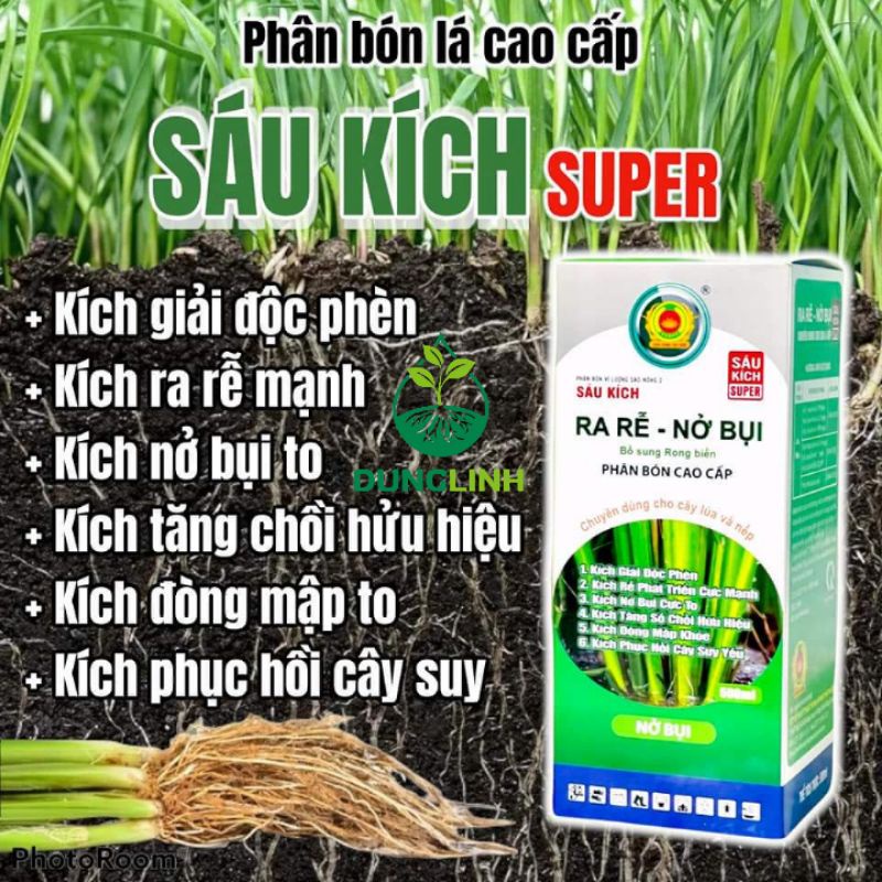 Ra rễ nở bụi Sáu Kích Super 500ml - Phân bón vi lượng cao cấp: Bổ sung rong biển