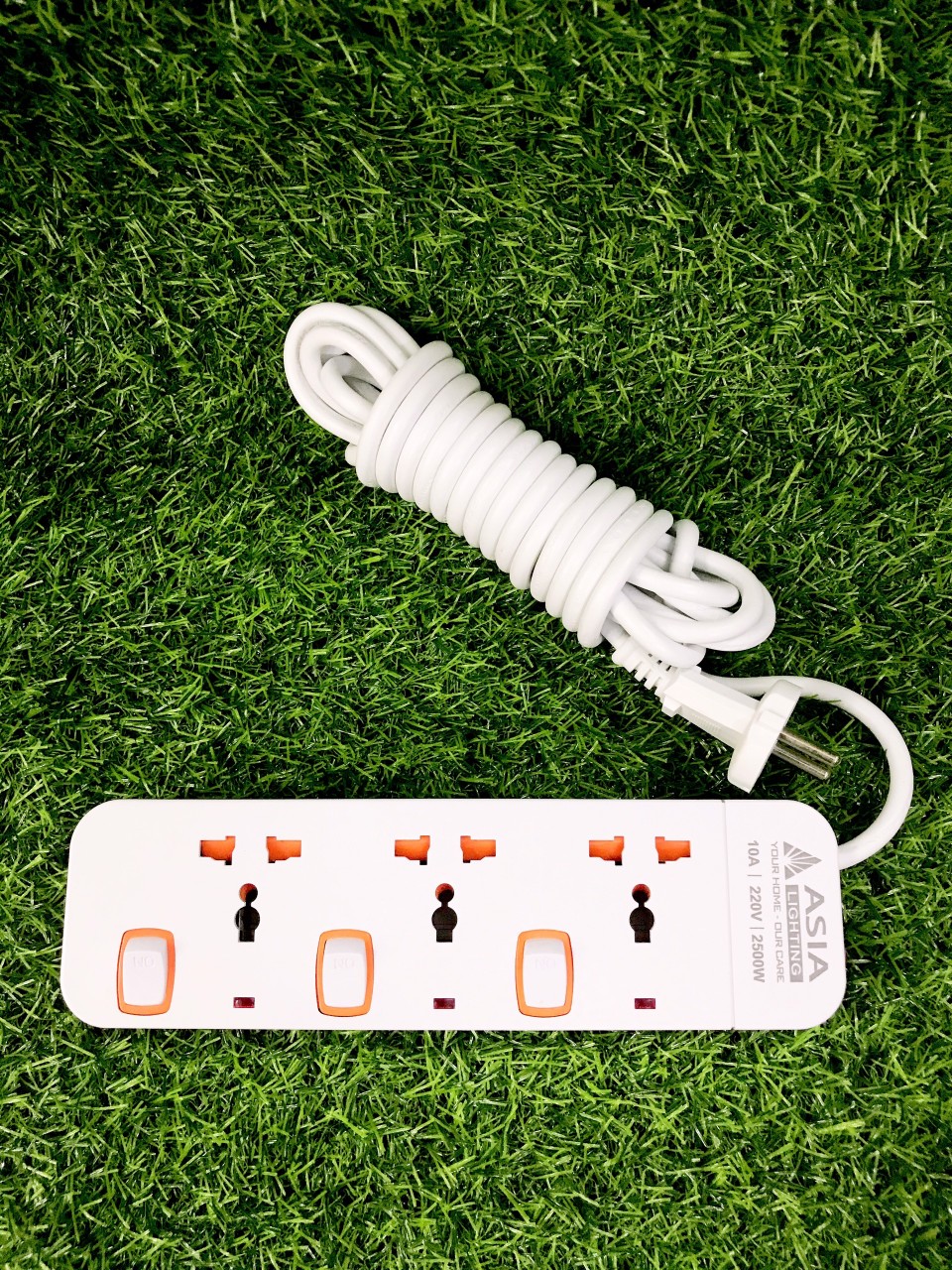 Ổ cắm đa năng 3 ổ liền dây 3m- ASIA Cam kết hàng chính hãng