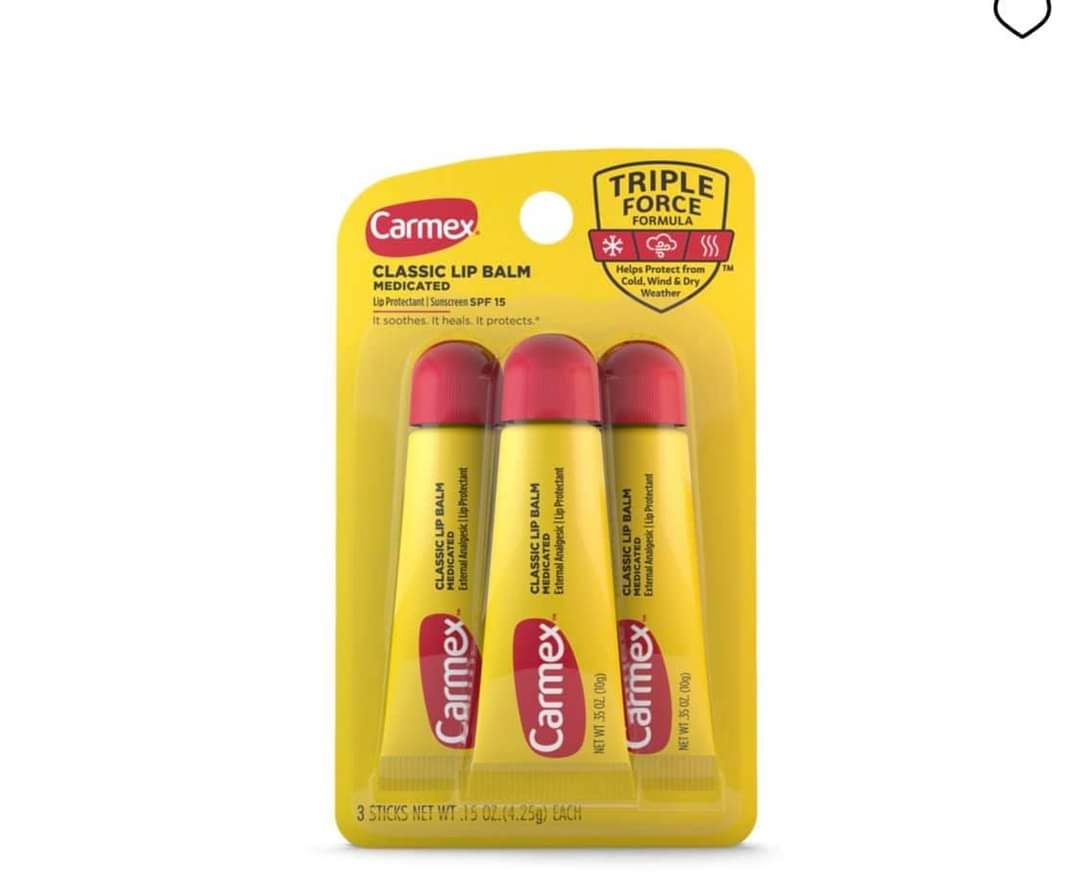 Set 3 thỏi son dưỡng Carmex Classic Lip Balm medicated dạng tuýp