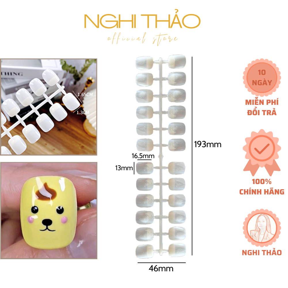 Móng mẫu vuông tập vẽ form Hàn Quốc Nghi Thảo