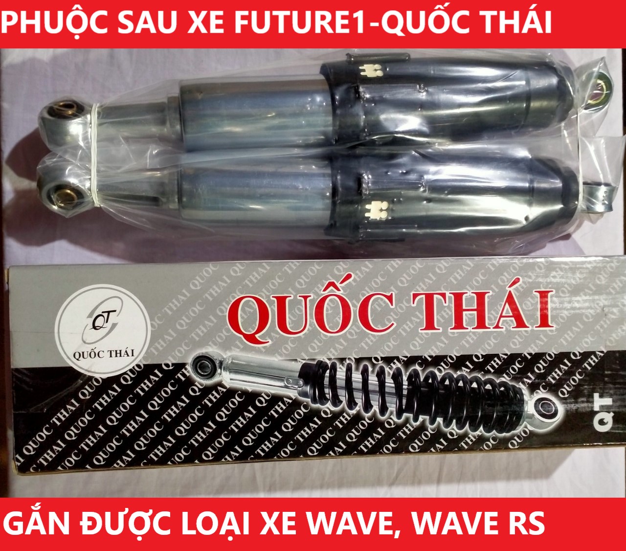 Phuộc sau xe Future1. Dùng được cho xe Wave anpha, Wave RS - hàng Việt Nam chất lượng