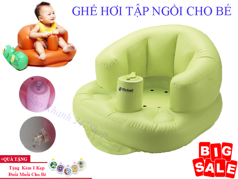 Ghế Hơi Tập Ngồi Cho Bé, Ghế Phao Hơi Hỗ Trợ Bé Tập Ngồi, Ghế Tập Ngồi Bằng Hơi.Mềm Mại - An Toàn - Cho Bé Cảm giác Thoải Mái Khi Ngồi, Dễ Dàng Sử Dụng Giúp Nâng Cơ Lưng & Tránh Tổn Thương Hệ Xương Sống Còn Non Yếu Của Trẻ.