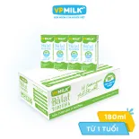 [Thùng 48 hộp 180ml] Sữa Tươi Nguyên Chất UHT Đà Lạt True Milk Ít Đường VPMilk