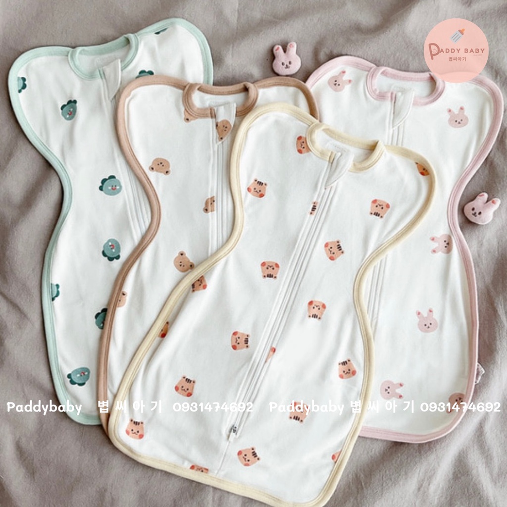 Nhộng chũn dottodot Hàn Quốc cho bé cotton thun - made in Korea