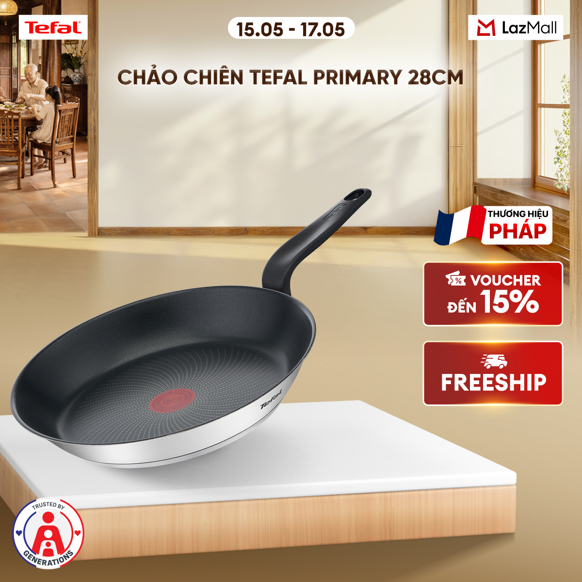 Chảo chiên Tefal Primary 28cm