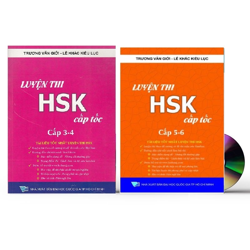 [HCM]Sách - Combo 2 sách Luyện Thi Hsk Cấp Tốc tập 2 tập 3 (tương đương trình độ Cấp 3+4+5+6)có mp3 nghe +DVD quà tặng kho tài liệu 20G và kho đề thi thật qua các năm.