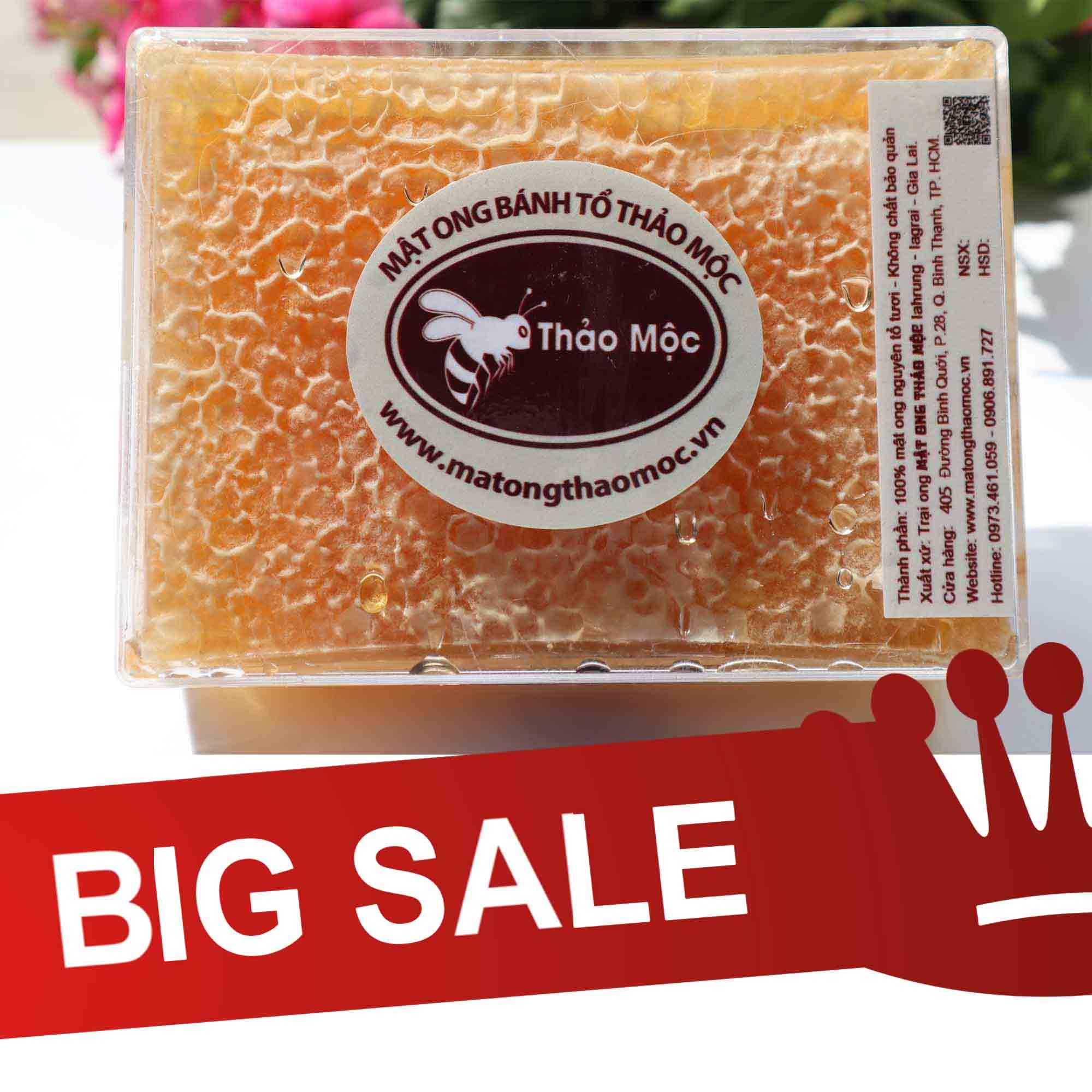 [HCM]MẬT ONG BÁNH TỔ THẢO MỘC HỘP 500GR ĐƯỢC NUÔI THEO MÔ HÌNH NUÔI ONG NƯỚC NGOÀI