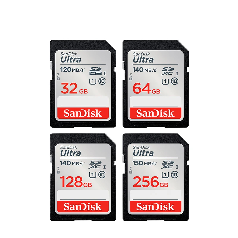 Thẻ nhớ Máy Ảnh SDXC SanDisk Ultra 32GB / 64GB / 128GB / 256GB 800x 150MB/s (Xám) Phụ Kiện 1986