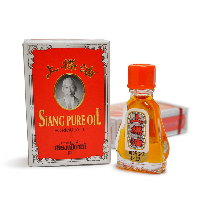 Combo 3 Chai Dầu Ông Già Đỏ SIANG PURE OIL Thái Lan 3cc - Cam Kết Nội Địa