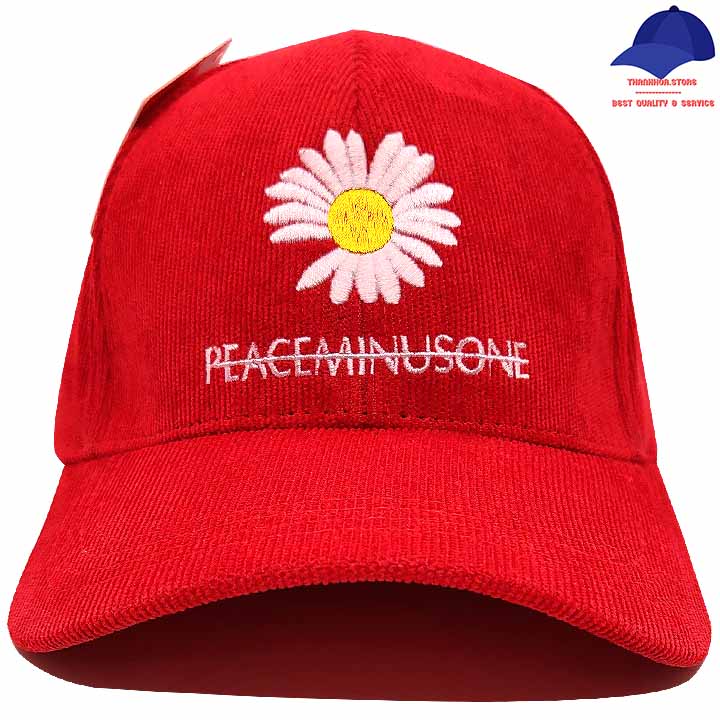 Nón kết hoa cúc - Mũ hoa cúc lưỡi trai nam nữ vải nhung nhiều màu đẹp - Mũ lưỡi trai nam nữ logo thêu nổi hot Trend 2020