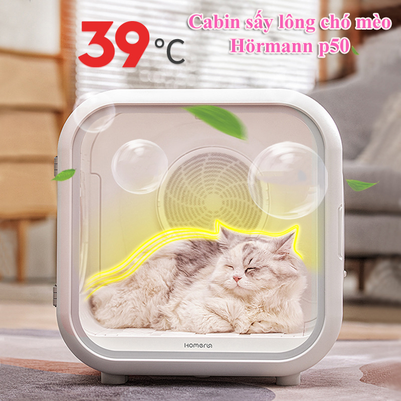 Hộp sấy lông chó mèo sau khi tắm H rmann P50hộp sấy thú cưng thông minh cỡ