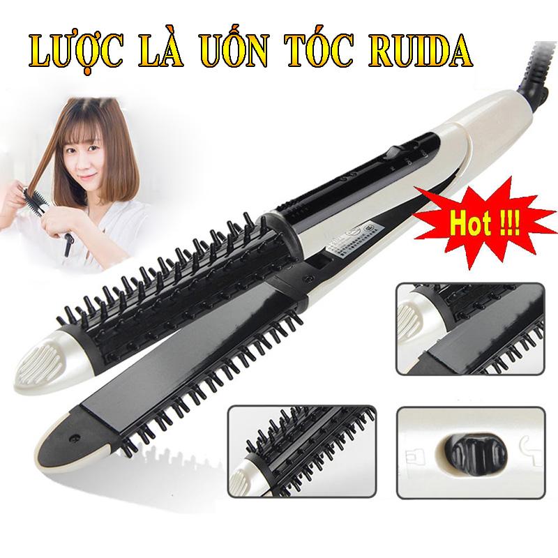Lược Là Uốn Tóc Ruida Đa Năng 2 Trong 1 , Máy Duỗi Tóc Công Nghệ Hàn Tạo Kiểu Tóc Nhanh Chóng An Toàn Dễ Sử Dụng Không Gây Hư Tổn Cho Tóc.
