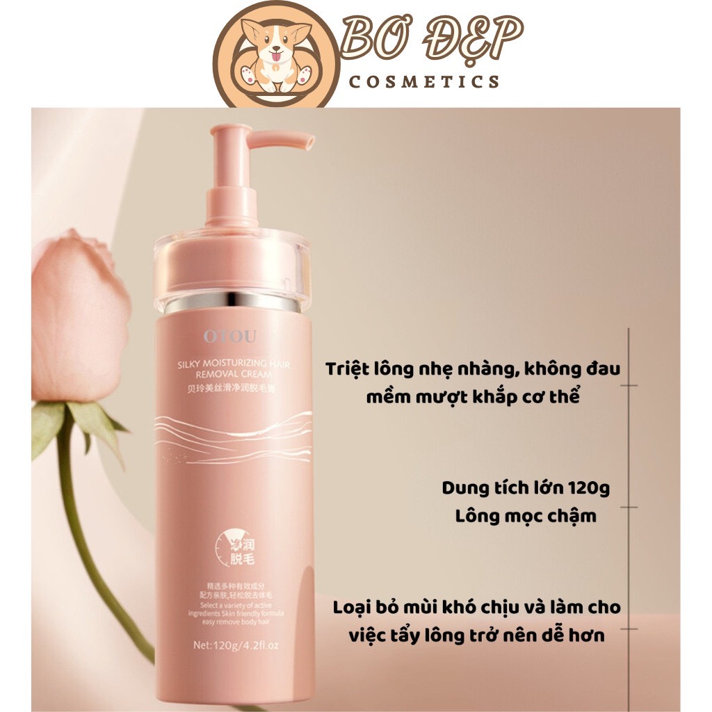 Kem Xịt Tẩy Lông OTOU Tẩy Sạch Lông Vùng Tay, Chân, Nách, Bikini Nội Địa Trung 100g
