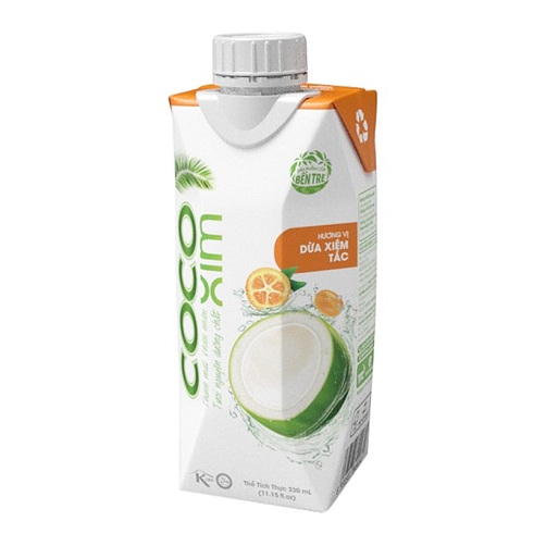 Combo 2 Hộp Nước Dừa xiêm tắc Cocoxim   hộp 330ml