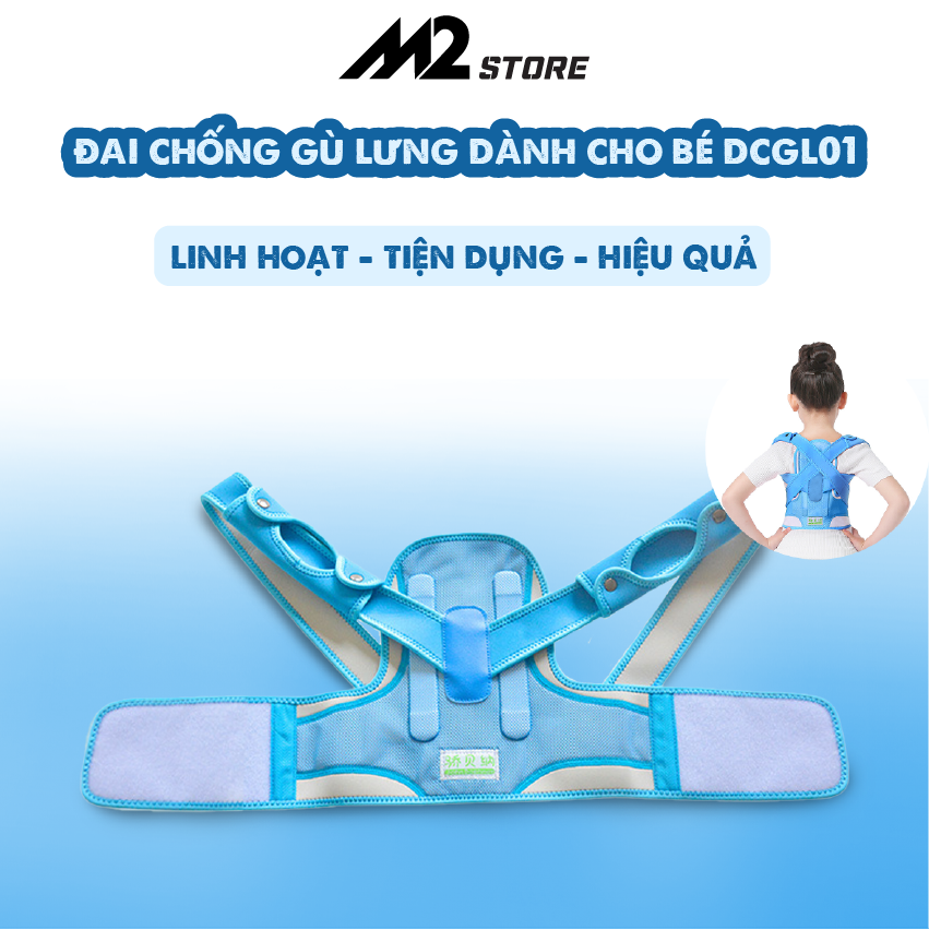 Đai chống gù lưng đai chữa lưng tôm cho trẻ em dcgl01