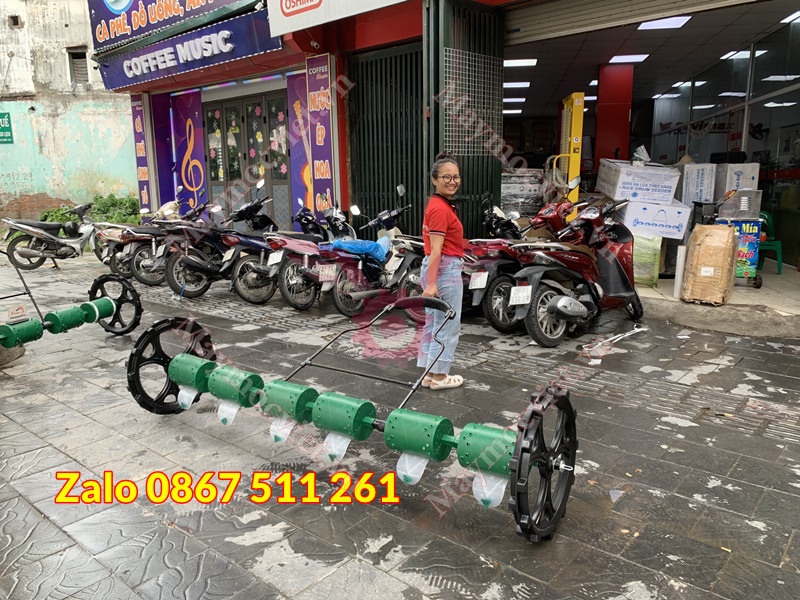 Thiết bị sạ lúa thẳng hàng 6 trống