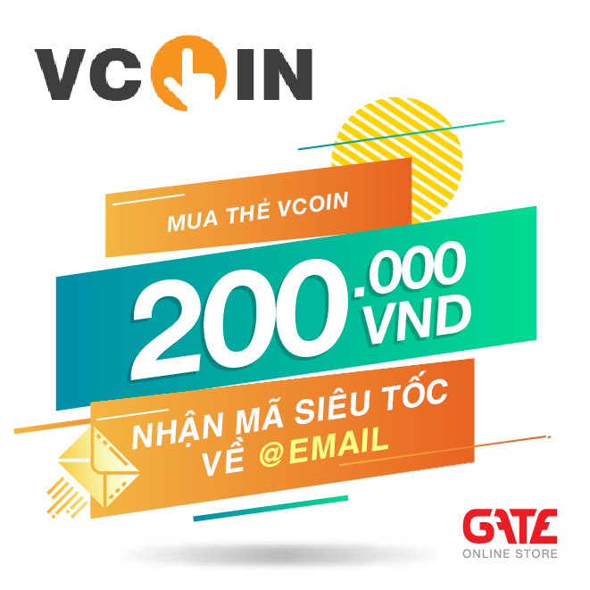 [HCM]Thẻ Vcoin (Scoin) 200.000 - nhận mã SIÊU TỐC về ngay EMAIL