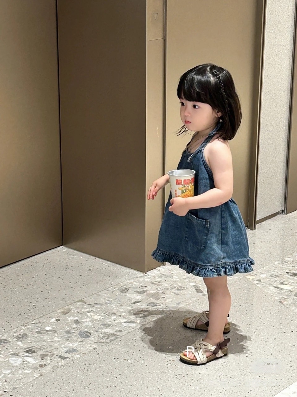 (8-28kg) Váy jean cổ yếm cho bé gái diện hè, đi học, đi chơi