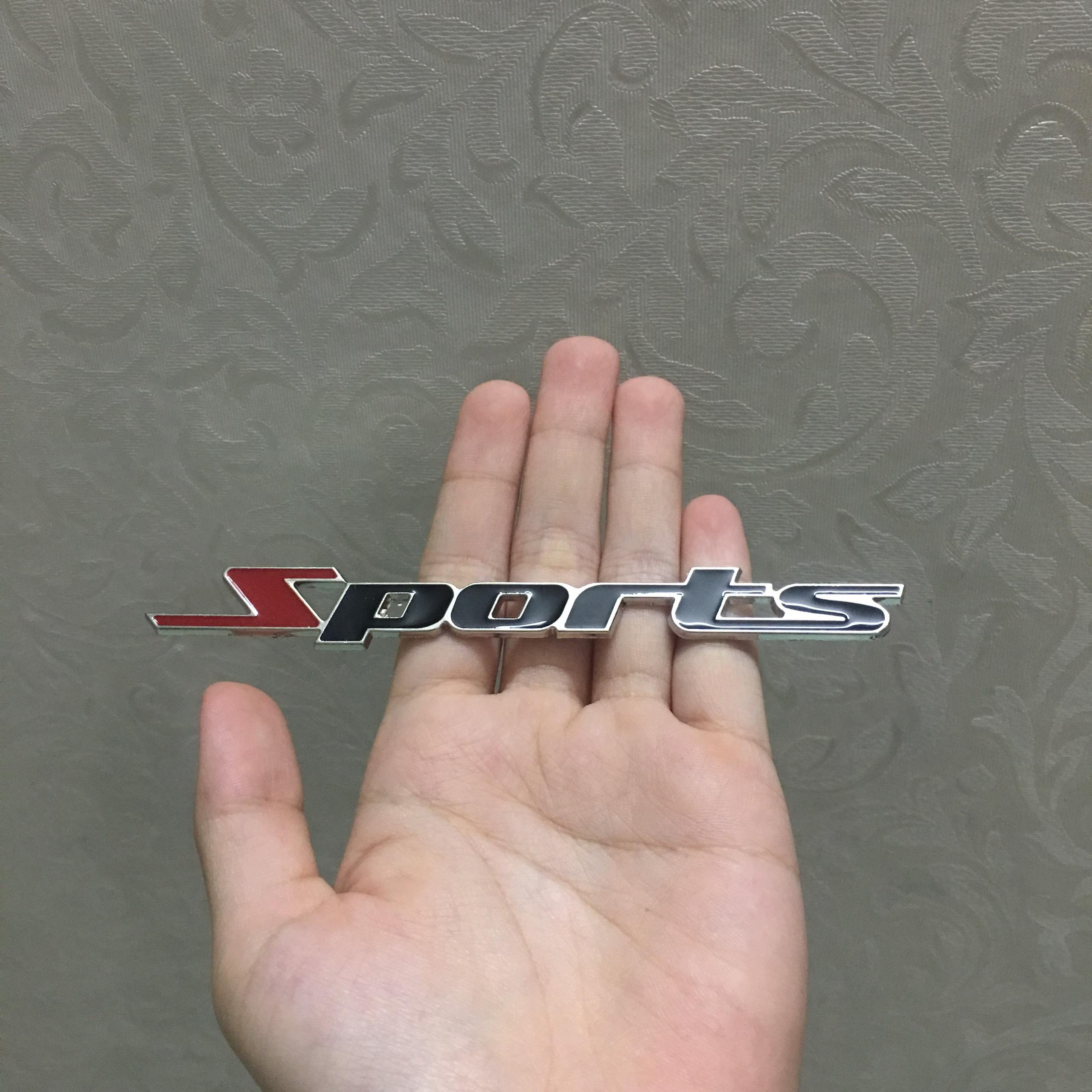 Miếng dán kim loại 3D Sports trang trí xe hơi - Logo 3D Kim Loại Phong Cách Thể Thao