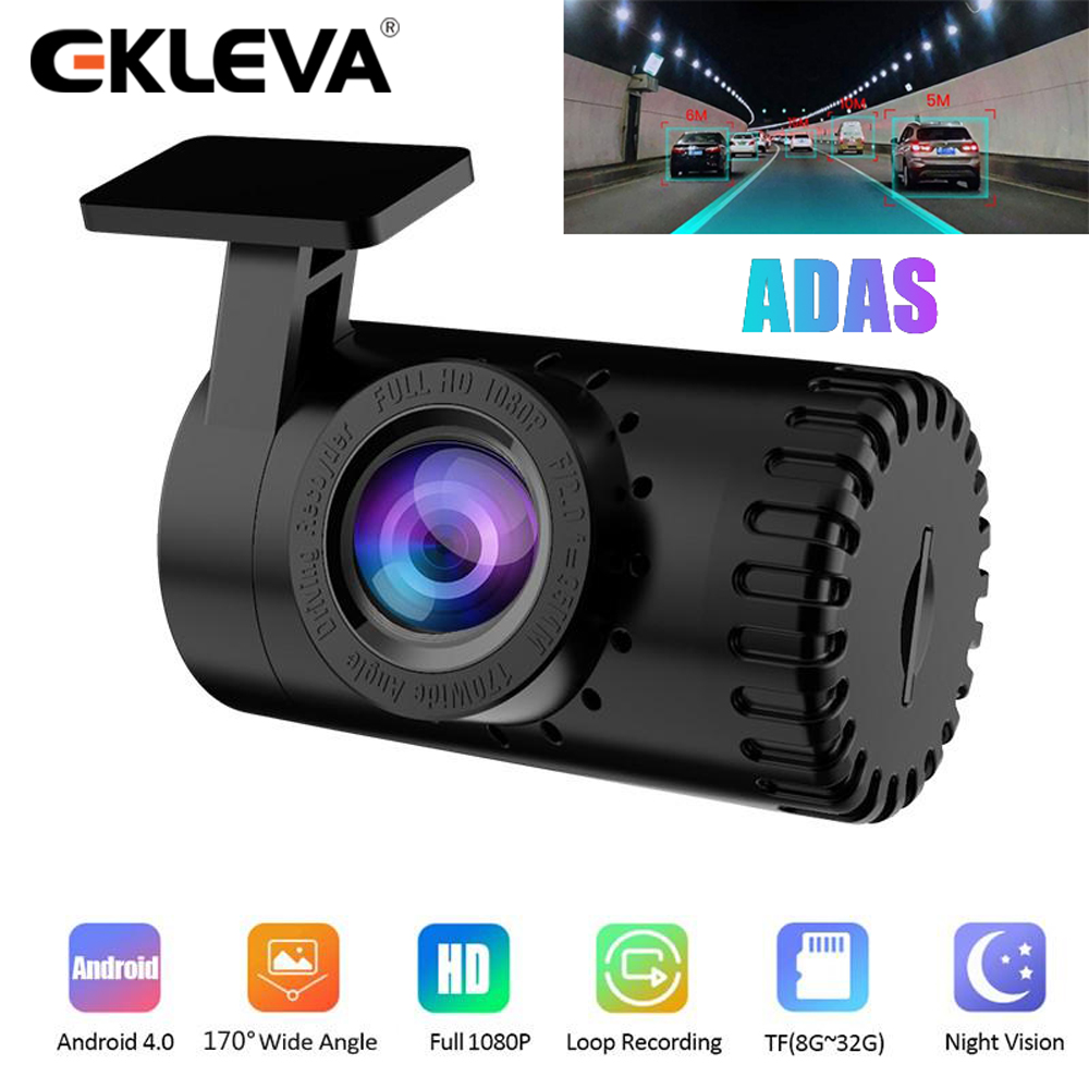 EKLEVA Camera Hành Trình USB Xe Video Máy Ảnh Camera Hành Trình Nhìn Đêm Ghi Video, Hỗ Trợ Android Xe Máy Nghe Nhạc USB Máy Ảnh Camera Hành Trình Xe Hơi Góc Rộng 170 ° Máy Ghi Hình DVR Ẩn