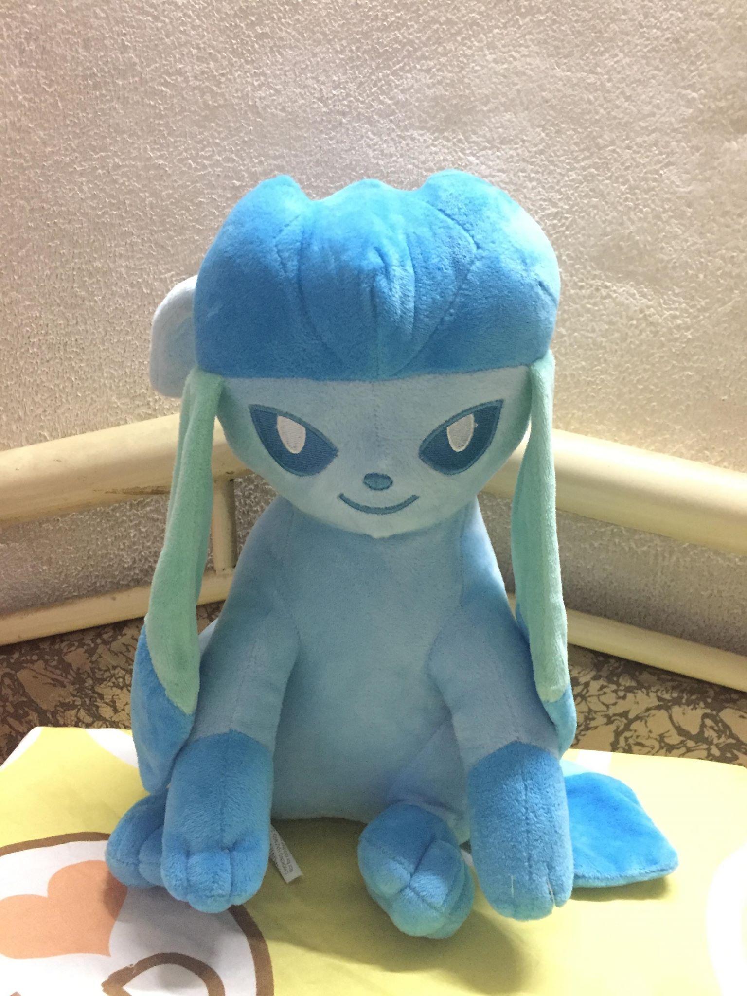 Gấu bông Pokemon lạ đẹp - Eevee tiến hóa Glaceon xanh